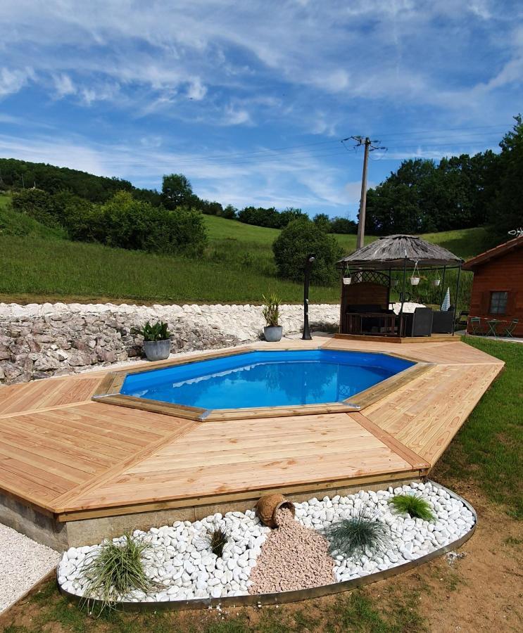 Chalet Charmant A Dausse Avec Piscine Et Jardin Ngoại thất bức ảnh